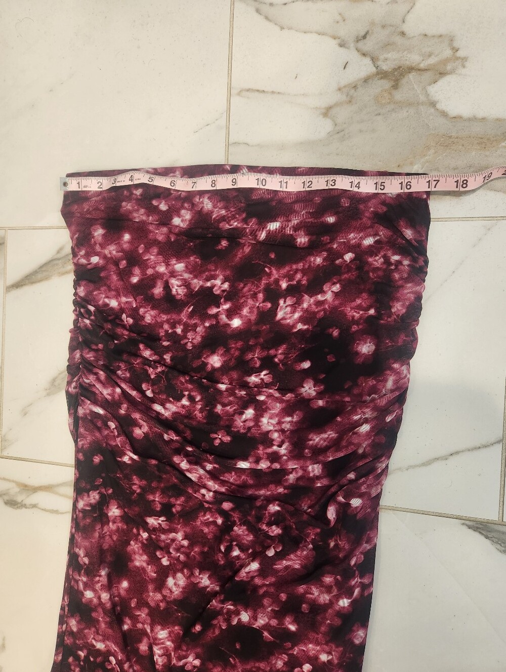 Calvin Klein Berry and Black Printed Midi Skirt - Picture 5 of 7